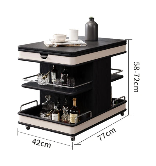 ✨Multifunctional Convertible Lift-Top Coffee Table☕Living Room Adjustable Home Sofa Small Apartment Side Cabinet Foldable Solid Wood Small Trolley
