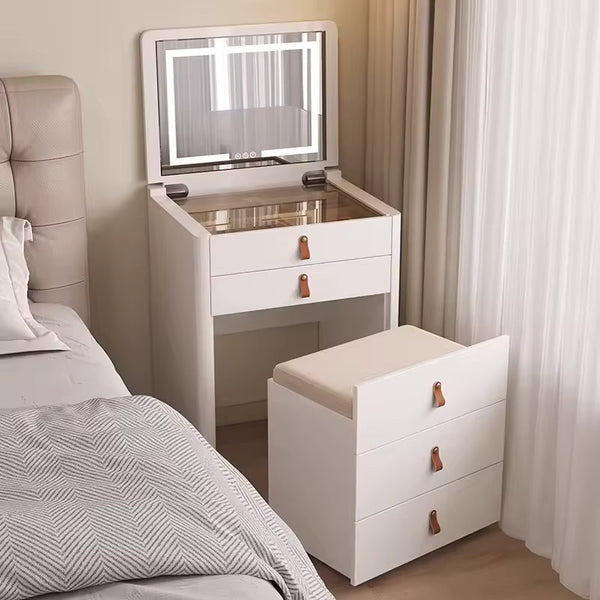 ✨Bedside Table Dressing Table Storage Integrated and Bedroom Flip Over Makeup Table